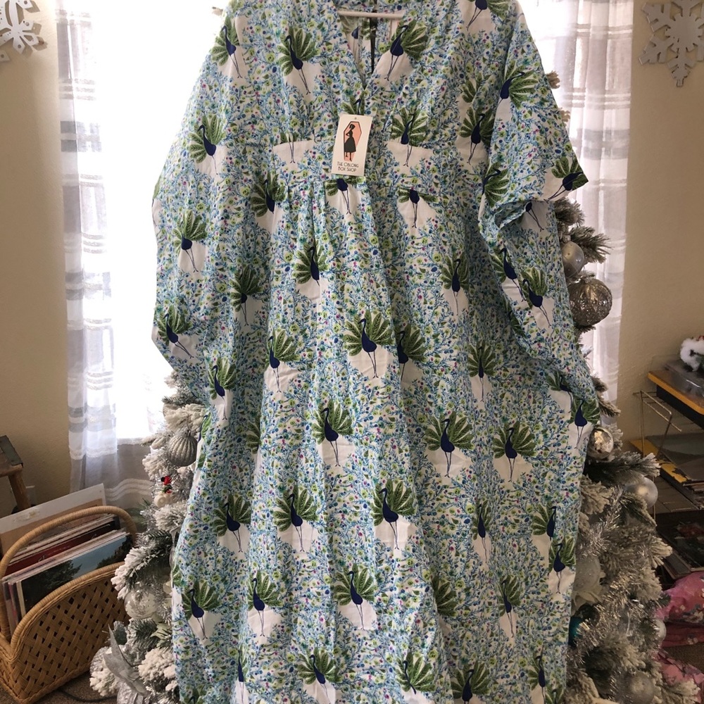 The Oblong Box Shop Peacock Caftan